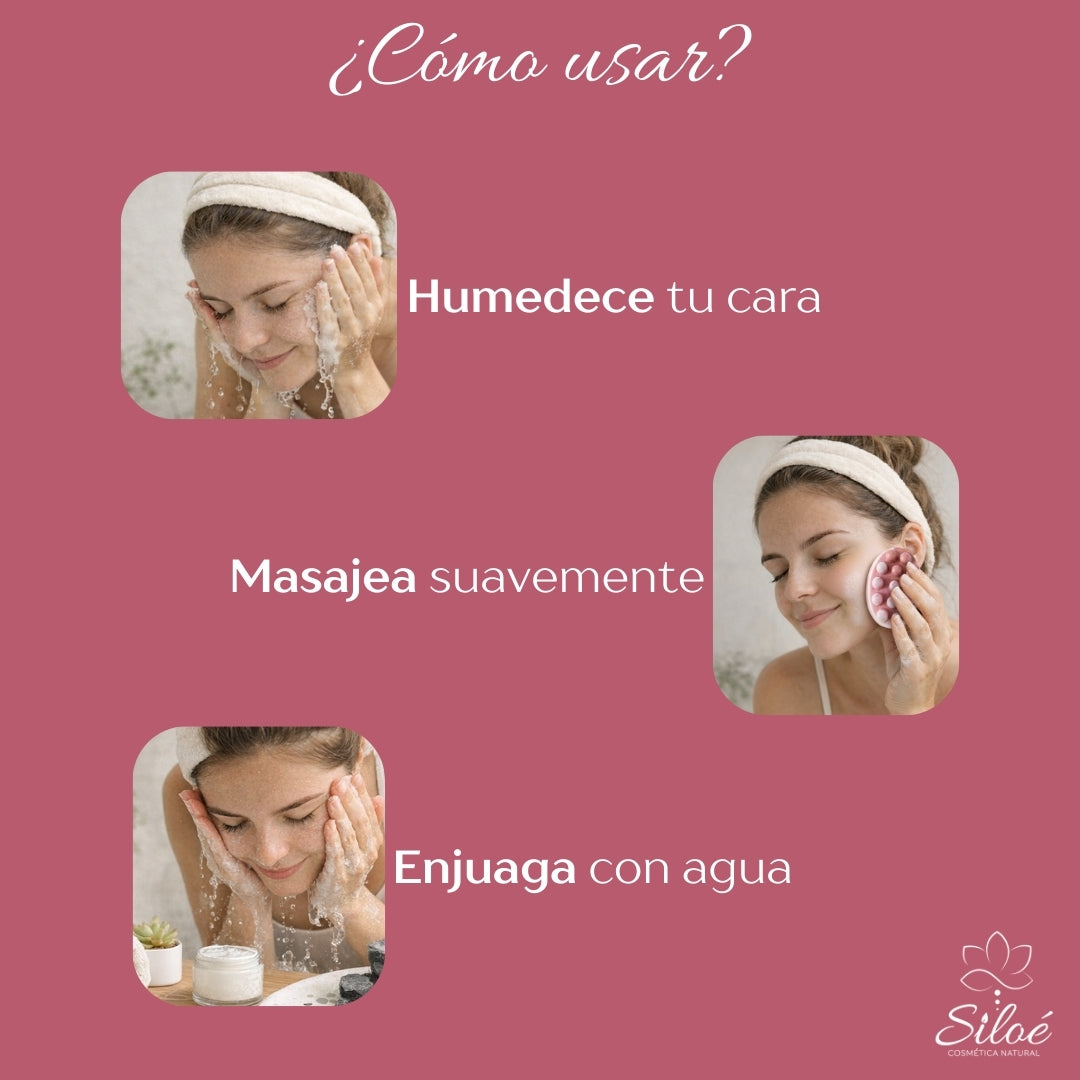 Jabón Facial de Rosas y Almendras