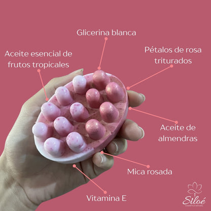 Jabón Facial de Rosas y Almendras