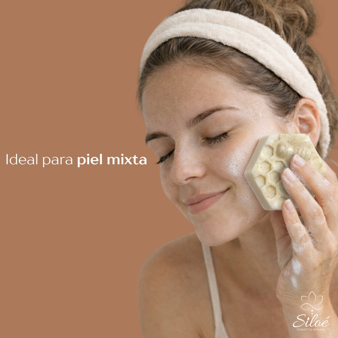 Jabón Facial de Avena y Miel