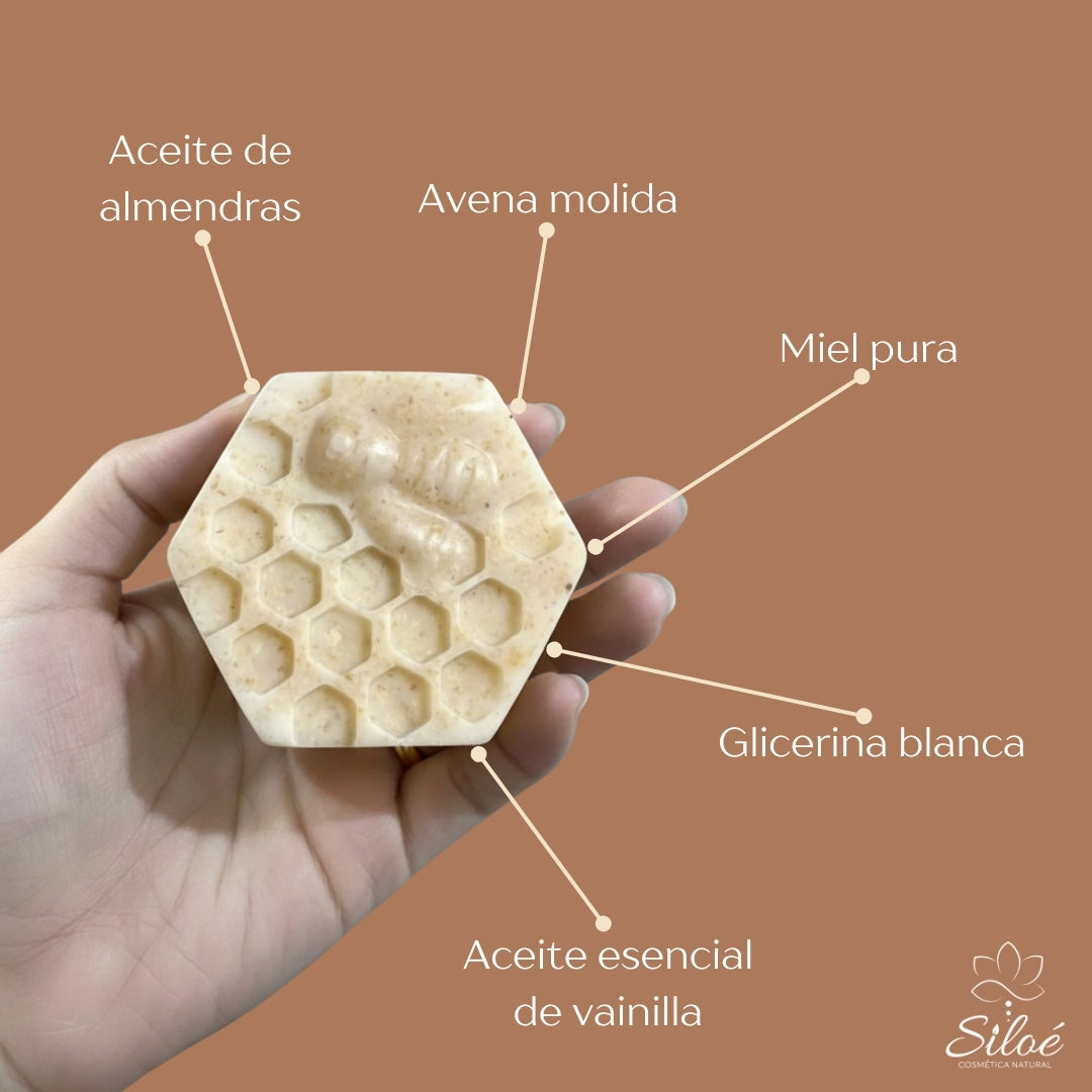 Jabón Facial de Avena y Miel