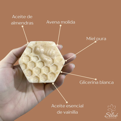 Jabón Facial de Avena y Miel