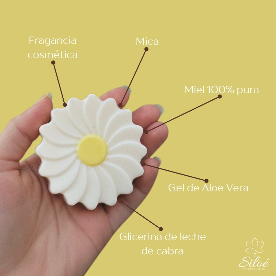 Jabón Corporal de Leche de Cabra, Miel y Aloe